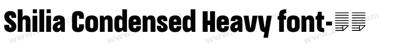 Shilia Condensed Heavy font字体转换